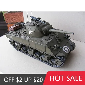 1:25 AMERIKAI Sherman M4A3 Közepes Tank Emulational DIY 3D Papír Kártya Modell Épületben Oktatási Katonai Modell Építési Játékok