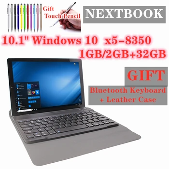 10.1 inch Nextbook Bluetooth Keyboard Case NX16A Windows 10 Támogatja a Wifi 2GB RAM, 32 GB ROM négymagos Z3735G CPU Tablet PC