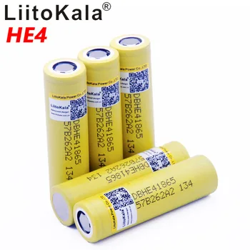 100% eredeti LiitoKala a HE4 18650 2500mah 20A 18650 li-ion újratölthető akkumulátor power biztonságos akkumulátor /robogó