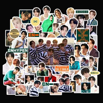 100/set Kpop ENHYPEN Karakter Matricák Új album MÉRET : DILEMMA Magas színvonalú K-pop HU Matrica Korea Fotó Poszter