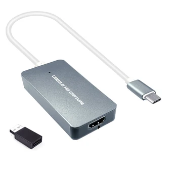 1080P60fps HDMI-kompatibilis a c-Típusú USB3.0 Video audio game capture számára Windows, MAC, Linux, Android OPERÁCIÓS rendszer.Élő közvetítés