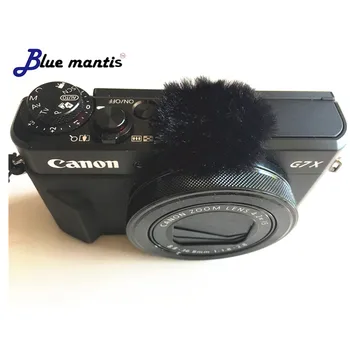 10db Szél kipufogó döglött macska Canon G7x Mark II Micromuff A Mikrofon Fedezni Canon G7X MARK2 Kék Sáska