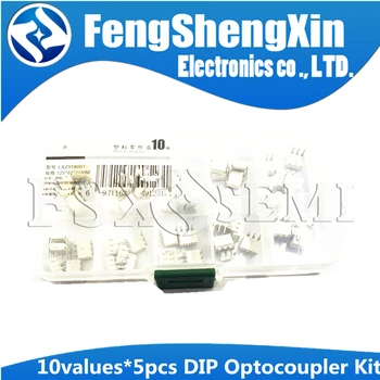 10values x5pcs=50pcs DIP Optocoupler Kit 4N25 4N35 MOC3021 MOC3022 MOC3023 MOC3041 MOC3043 MOC3052 MOC3061 MOC3063