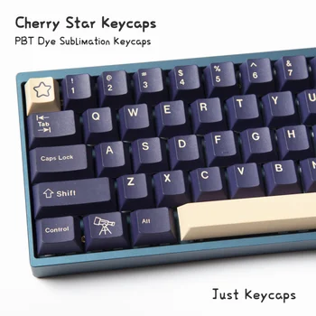 124 kulcs készlet Csillag Cseresznye Profil PBT keycap Festék Sub Keycaps a GMK Cherry MX Kapcsoló GMMK Pro Mechanikus Billentyűzet