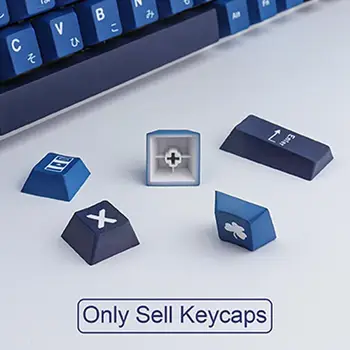 129 Kulcsok Pbt Keycap Profil Festék-sub Japán Minimalista Személyre szabott Gmk Csatár Keycaps Mechanikus Billentyűzet L5p4