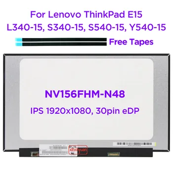 15.6 Laptop LCD Képernyő NV156FHM-N48 Illik LP156WF9-SPK1 LM156LFAL01 A ThinkPad S540-15 S340-15 L340-15 Légió Y540-15 30pin eDP