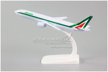 16cm Ötvözet Fém Levegő Alitalia B777 Repülőgép Modell olasz Airlines Boeing 777-Es Airways Repülő Modell Fröccsöntött Repülőgép Gyerek Játékok