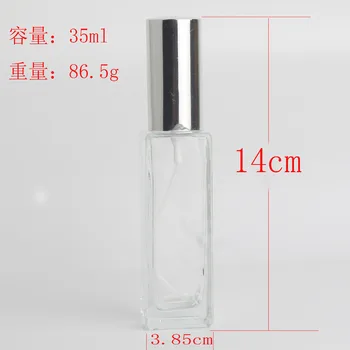 1db 35ml terhelés nélküli Hordozható Parfümös Üveg, valamint Utazó Üveg Spray Inhalátor Átlátszó Üveg Parfümös Üveg