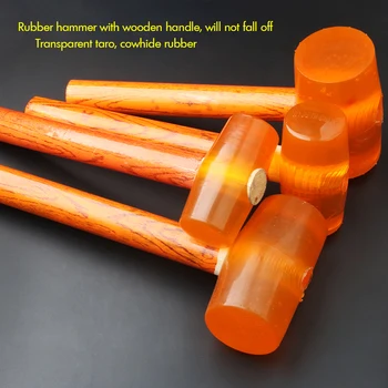 1DB Gumi Sledge Hammer Fa Nyél Kalapács Kalapács Sledge Hammer DIY Faipari Háztartási 750/1000/1500/2000/3000 Típus