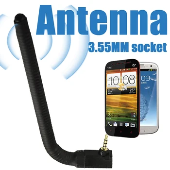 1db Hordozható 6dbi 3,5 mm-es Vezeték nélküli TV Botok GPS-TV-Mobile mobiltelefon Jelerősség Antenna Erősítő