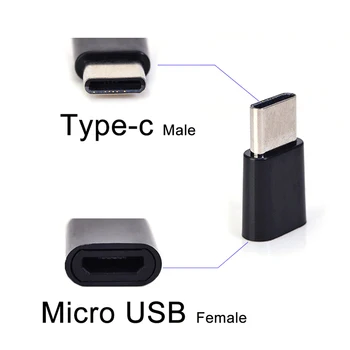 1db Micro USB-Női c-Típusú USB-C Férfi Adapter Átalakító Töltés Csatlakozó Mobil Telefon Adapterek
