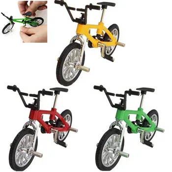 1DB Szimuláció Alufelni Ujját Kerékpárok Kezét Mountain Bike Modell Gyerekek Mini Méretű Fingerboard Kerékpár Játékok Fék Gyerekek Játék, Ajándék
