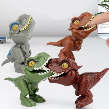 1DB Ujját Dinoszaurusz Anime Figurák Játékok Vicces Dino Tojás Kreatív Trükkös T-Modell Fidget Játék