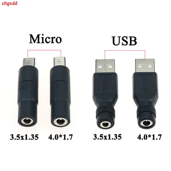1X 3,5 x 1.35 4.0 x 1,7 mm-es DC Power Női Mikro USB 2.0 Férfi Csatlakozó Adapter Okostelefon, Tablet Töltő Átalakító