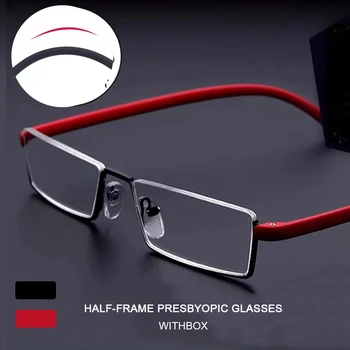 2021 divat Fél-képkocka anti-sugárzás/kék fény olvasó szemüveg női férfi távollátás szemüveg +1.0 +1.5 +2.0 +2.5 +3.0 +4.0