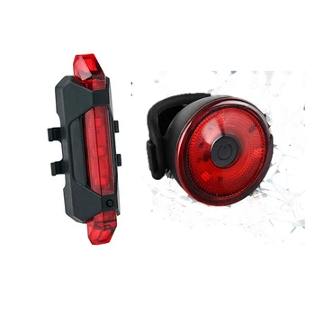 2021 USB Újratölthető 4 Módok Kerékpározás Fény Taillamp Biztonsági Figyelmeztető Lámpa Vízálló Kerékpár Lámpa Hátsó hátsó Lámpa LED-es Hajó