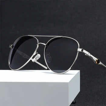 2021 vadonatúj Férfi Napszemüveg Polarizált Tükör Szabadtéri Vezetés Szemüveg UV400 Fém Vintage Férfiak/Nők Szemüveg Oculos De Sol