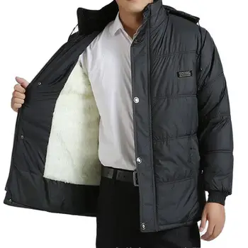 2021 Új Kabátok Parka Férfi Polár Minőségű Őszi Téli Meleg Outwear Márka Slim Férfi Kabátok, Alkalmi Szélfogó Kabátok Férfi L -3Xl