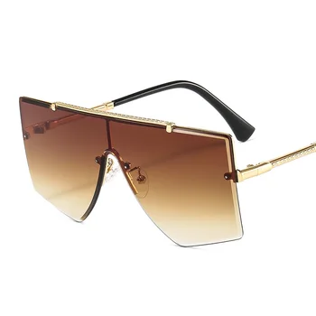 2021 Új Stílus, Márka, Design Pajzs Napszemüveg Női Férfi Divat Női luxus Fém Nap Szemüveg Shades Oculos De Sol Gafas