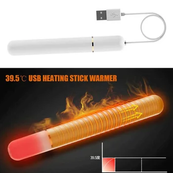 2021 Új Érkezők 39.5℃ Hordozható USB-Fűtés Stick Szex Játékok Tartozék Maszturbátor Támogatás fűtőrúd Férfi Felnőtt Melegebb Stick