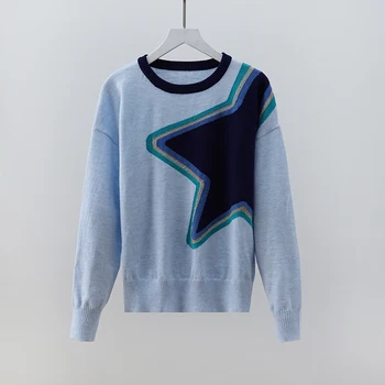 2021 Őszi Téli Márka Pulóverek Női Pullovers O Nyakú Kötött Felsők Hosszú Ujjú Alkalmi Streetwear Harajuku Divat Koreai Stílus