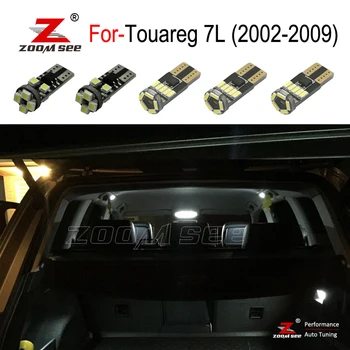 20db LED izzó Belső olvasólámpa Készlet + LED rendszámtábla világítás Touareg 7L 7LA 7L6 7L7 (2002-2009)