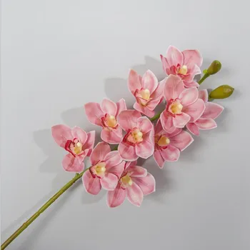 2db PU Orchideák 3D Nyomtatás Hatása az Orchideát Mesterséges Igazi Kapcsolatot Rózsaszín Orchidea Esküvői Asztaldíszek Haza Díszítő Virágok