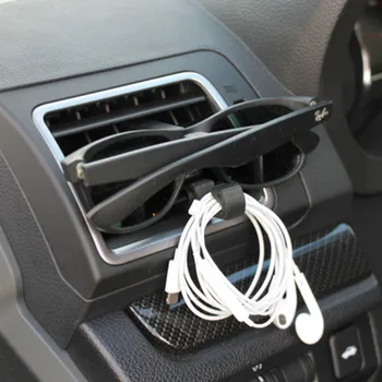 2db Új Autót klímaberendezés Klip Szemüveg Kulcs Fülhallgató Horog Hordozható Telefon készenléti Belső Elrendezési Takarító Tároló