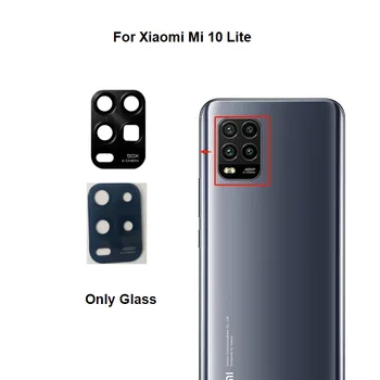 2DB Új Hátsó Kamera Üveg Xiaomi Mi 10 Lite Hátsó Kamera Lencséjét A Ragasztó Matrica, Öntapadó 4G 5G