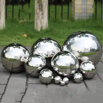 304-Es Rozsdamentes Acélból Készült Üreges Golyó Zökkenőmentes Mirror Ball Gömb Világon, Otthon Dekoráció Kiegészítők