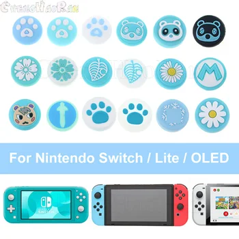 4DB Kék A Nintendo Kapcsoló Lite OLED Joystick-Fedezze Hüvelykujj Bottal Verheti, Sapkák Joy-Con Vezérlő JoyCon Gamepad Thumbstick Esetben
