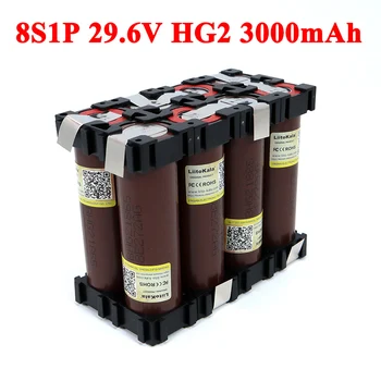 8S1P 18650 HG2 akkumulátor 3000mAh 20 amper 29.6 V/30V a Csavarhúzó Elektromos kézi fúró, akkumulátorok hegesztés akkumulátor