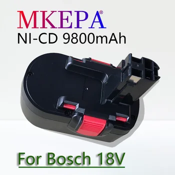 A Bosch 18V 9800mAh BAT025 Újratölthető Akkumulátor Ni-CD Power Tools Volta A Fúrógép GSB 18 VE-2, PSR 18VE, BAT026