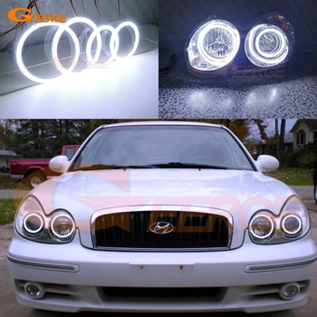 A Hyundai Sonata EF-B 2002 2003 2004 2005 Kiváló Ultra fényes COB Led Angel eyes Halo Gyűrűk, Autó Tartozékok