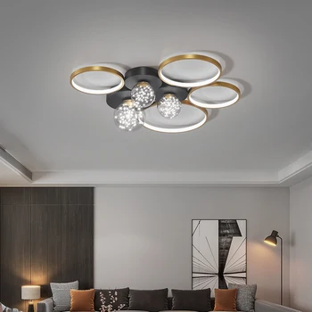 A Modern LED Csillár világítás nappali, hálószoba csillogás de plafond Kreatív Otthon lámpa Mennyezeti Csillár lámpa Hálószoba