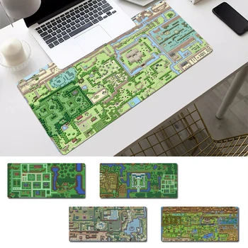 A nyomtatás A Legend of Zelda Térkép Gaming Mouse Pad Gamer Billentyűzet Maus Pad Asztal Mouse Mat Játék Tartozékok Megfigyelő