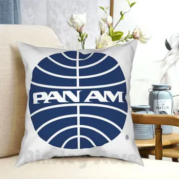 A Pan Am 1950-es évek Közepén Globe Fordított párnahuzat Nyomtatott Haza Puha Párnát a Pan Am Panam Paa Pawamerch a Pan American World