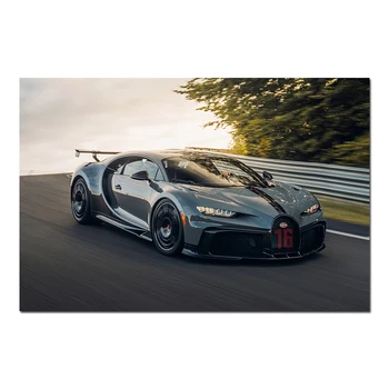 A Wall Art Dekoráció Bugatti Chiron Szuperautó Poszter Vászon Nyomatok DIY Keretes Jármű Festmény Nappali Dekor