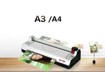 A3-as A4-es multifunkciós 6 1 Fotó Thermal & Hideg Tok Laminálógép+papírvágógép papírvágó Sarokban Kerekebb