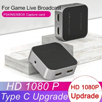 Acasis USB3.0, HDMI-kompatibilis A C-Típusú HD 1080P Video Capture Kártya, Doboz PS4/ Kapcsoló Élő OBS Játék Élő Adás Rögzítése