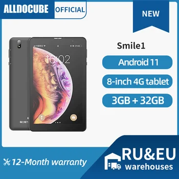 ALLDOCUBE Mosolyt 1 Tabletta 8 hüvelykes Android OS 11 3GB RAM, illetve 32 GB ROM 4G LTE Telefon Tablet PC UNISOC T310