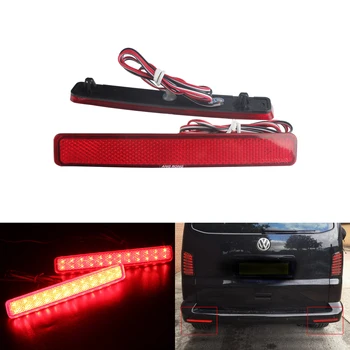 ANGRONG 2x Piros LED Hátsó Lökhárító Reflektor Farok Fék Lámpa Lámpa VW Transporter T5 Caravelle Multivan (pre-facelift)