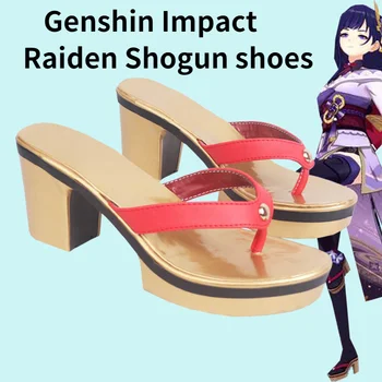 Anime Forró Játék Genshin Hatása Raiden Sógun Baal Egyéni 33-48 Méret Unisex Cosplay Cipő