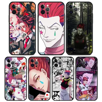 Anime Hunter X Hunter Hisoka Telefon tok Apple iPhone 11 12 13 Pro Max XS X XR 12 13 Mini 8 7 6 Plusz SE 2020-ig, Fekete, Puha Borító