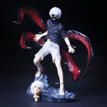 Anime Tokió Ghoul Kaneki Ken PVC akciófigura Gyűjthető Modell Baba Játék 22cm