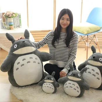 Aranyos Plüss Játékok Anime Totoro Japán Aranyos Plüss Macska Ábra Baba Plüss Totoro a Lótusz Levél Gyerekek Szülinapi Játék Karácsonyi Ajándék