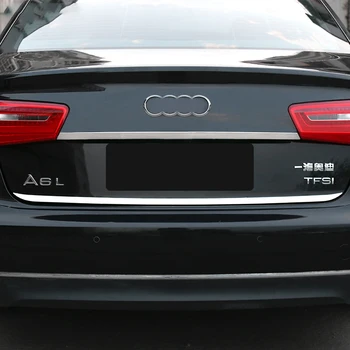 Automatikus hátsó ajtókárpit,hátsó csomagtartó matricát Audi A6 C7 2013 2014 2015 2016 2017 hátsó lökhárító fedezze trim 1db
