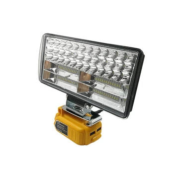 Autó LED Dolgozik Lámpa 60W 5A Átalakító Adapter USB Töltő DeWalt 20V 18V Lítium Akkumulátor 12V DC Kimeneti Elektromos Készülékek