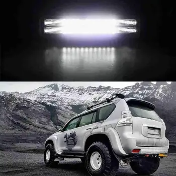 Autó világítás szerelés LED Ködlámpa Off Road 4x4 24W-fénysáv Munka, Bár SUV-ATV LED Fény Teherautók Spot sugárzási Reflektorfénybe DRL K6E2