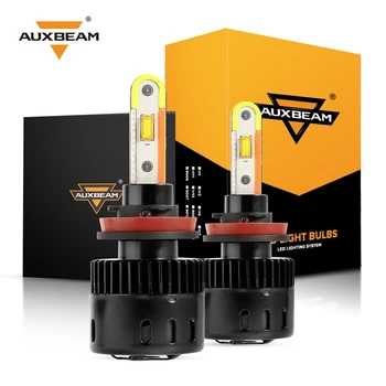 Auxbeam 12/24V-os Autós LED Fényszóró Izzók Automatikus Fényszóró H4 H7 H11 H13 9005 9006 9007 9012 APP bluetooth Vezérlés Változtatható LED Izzó